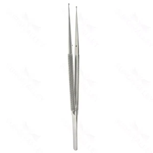 8 1/4″ FineTouch Ring Tip Forceps – ltwt 2.5mm straight tips