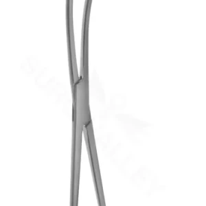 12 1/8″ K-P Long Jaw Ring Forceps – 6″ jaw curved on side