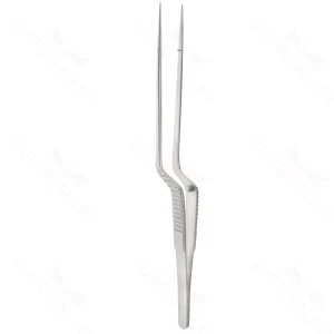 Jacobson Bayonet Forceps – Sharp Tips – 7.25″