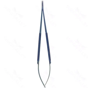 8″ LighTouch Needle Holder – round handle titanium