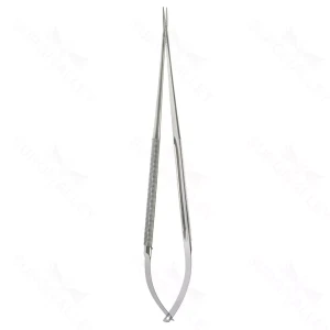 9 1/8″ FineTouch Micro Needle Holder – straight long knurl