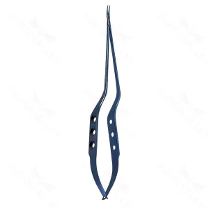Malis Type Bay Titanium Needle Holder 8 3/4″ – crvd jaw 0.6mm tips