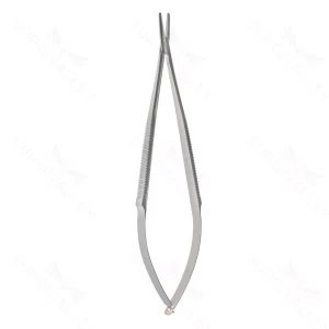 Castro Needle Holder straight – heavy 11mm jaws 5.6″ serr hndl