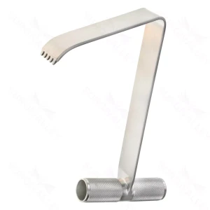 T-Handle Retractor – Ang. Bld. 120mm x 32mm (11″ shaft)