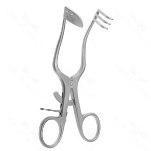 Perkins Retractor bld rig 3 blnt prngs left self-ret