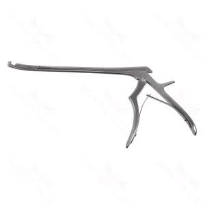 Foraminotomy Rongeur, 8″ (200mm) 4mm, Curved Left, 90° up, Hinged Micro Handle, Stainless Steel