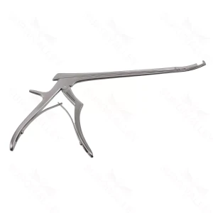 Foraminotomy Rongeur, 8″ (200mm) 3mm, Curved Right, 90° up, Hinged Micro Handle, Stainless Steel