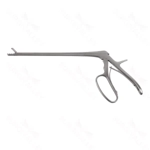 Intraarticular Tissue Grasper/Rongeur 9″, Loop Handle, With teeth on jaw