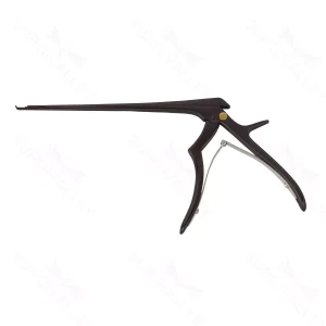 APEX Ejector Rongeur, Micro, 7″ (175mm) 1mm, 40° up, Thin Footplate Ceramic Coated, CUSTOM ORDER