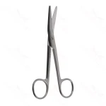 New Suture Scissors, ang to side, 5 1/2″