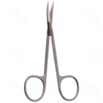 Iris Scissors, Shark Edge, cvd, 4 1/8″