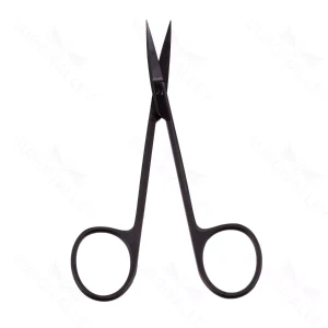 Iris Scissors, cvd, square shanks, 4 1/2″, Panther
