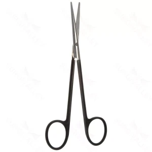 5 1/2″ Metz Scissors – straight Shark Edge black