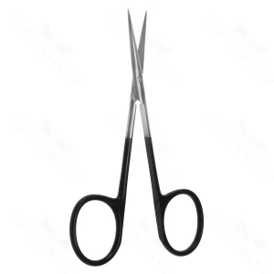 4 1/2″ Iris Scissors – Straight Sq. Shanks Super-Cut Large Rings