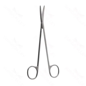 Malis Neuro Scissors, cvd, semi sharp, 7″