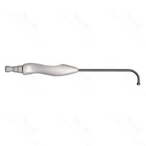 Single-Use 90 Deg Curved Sinus Suction 12fr Ball End Tip
