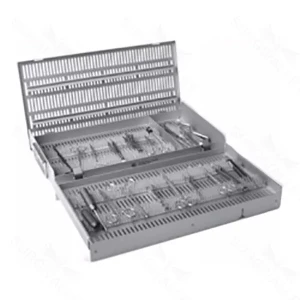 10x20x3″ Microsurgical Instrument Sterilization Case – Two-Level