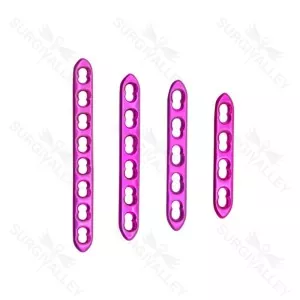 2.0mm Mini Locking Plates 16 Holes Lot of 12 Pcs Titanium
