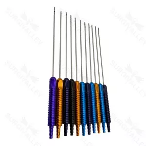 Liposuction Cannula Set For Face 5 Cannula And Handle Surgery Instrument