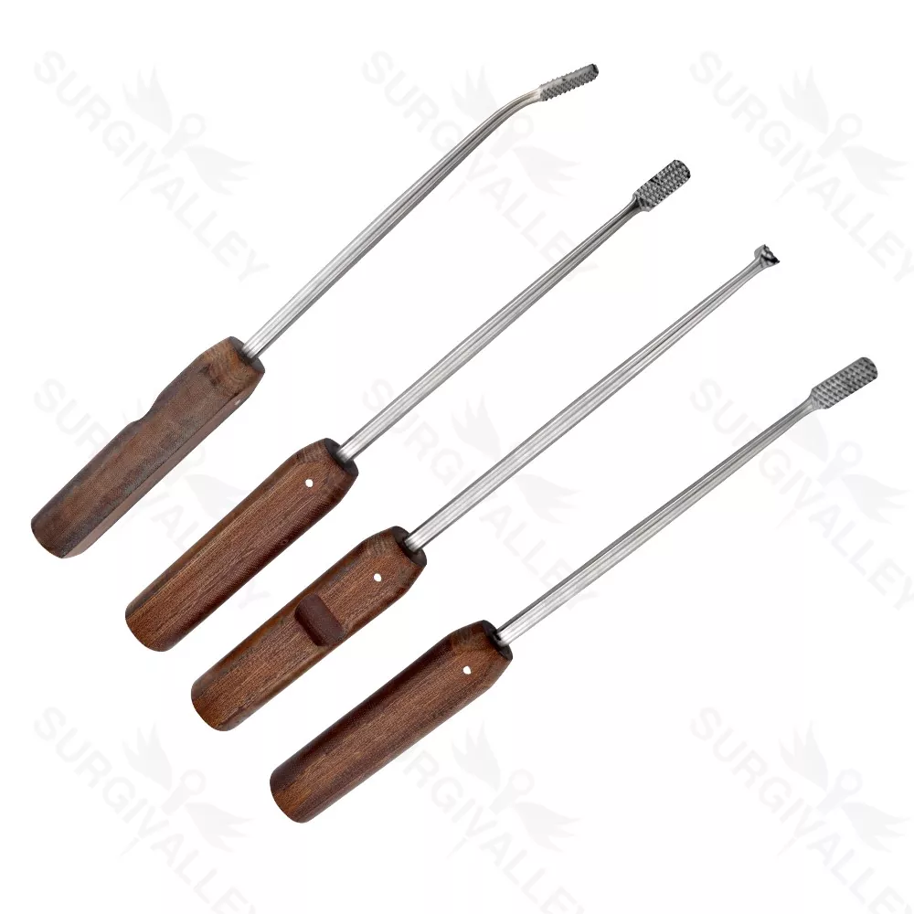 Arthroscopic Rasp 150mm Coarse Set Of 4 Pcs Of Orthopedic Instruments