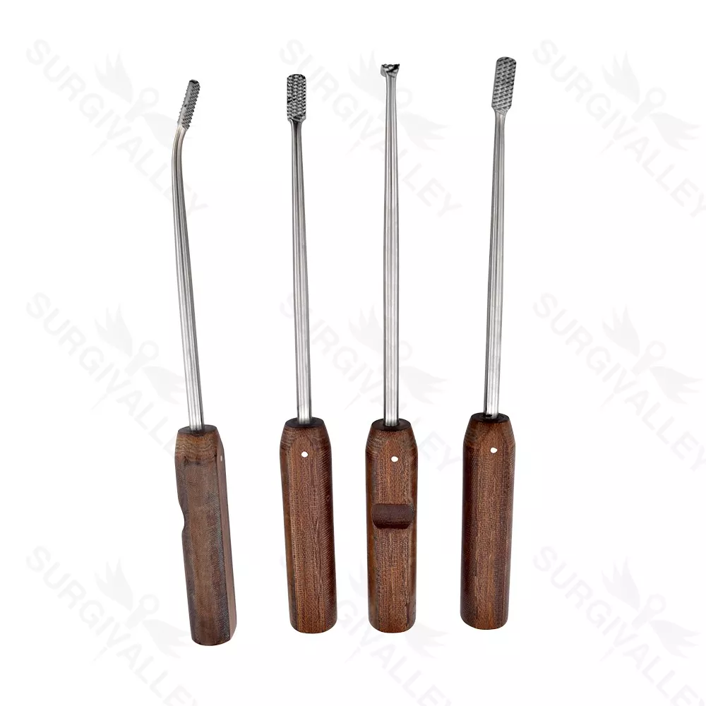 Arthroscopic Rasp 150mm Coarse Set Of 4 Pcs Of Orthopedic Instruments