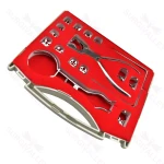 Dental Rubber Dam Clamp Forceps Set Ainsworth Rubber Dam Punch Dental Instrument