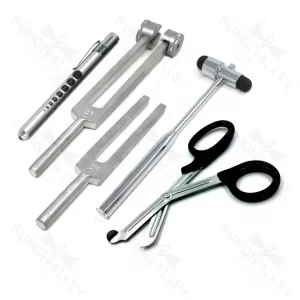Tactical Diagnostic Kit Tuning Forks Reflex Hammer Scissors