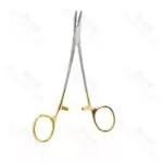 Single Use Disposable Converse Needle Holder Curved 15mm Vertically Serrated Jaws Large Rings Ratchet Lock