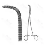 Gray Cystic Gall Duct Forceps Tip Short Curved 22.2 cm