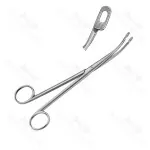 Heiming Kidney Stone Forceps Slight Curved 17.1cm