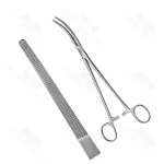 Kieback Hysterectomy Forceps Longitudinal Serratd 23.4cm