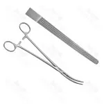 Kieback Hysterectomy Forceps Longitudinal Serratd 23.4cm