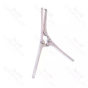 Payr Intestinal Pylorus Clamp 70mm Long Serrated With Pin 203mm