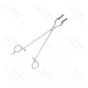 Purse String Clamp Reusable 10 Inch Stainless Steel Ring Handled Jaws 50mm