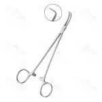 Storey Hemostatic Forceps 52mm Jaw Curve Cross Serrated 20.3cm