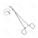 Storey Hemostatic Forceps 52mm Jaw Curve Cross Serrated 20.3cm