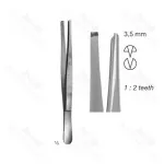 Strassburger Modell Tissue Forceps 1 ? 2 Teeth Non Ratcheted Thumb Forceps