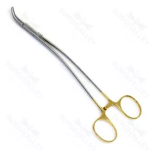Stratte Needle Holder Tc Curved Stainless Steel Veterinary Tool