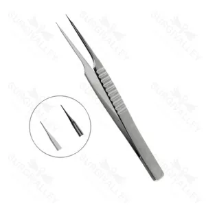 Vessel Dilator Forceps 13.5cm Flat Handle 9mm Wide Angulated Tip 0.1mm