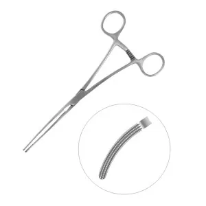 Doyen Atraumatic Forceps Elastic Blades Straight Curved 17.1cm General Surgery Instruments