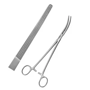 Kieback Hysterectomy Forceps Longitudinal Serratd 23.4cm General Surgery Instruments