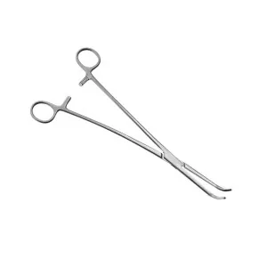 Reinhoff Swan Neck Clamp Serrated Curved 26.0cm General Surgery Instruments