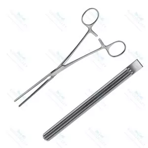 Super Straight Atraumatic Forceps Elastic Blades Straight 20.0cm General Surgery Instruments