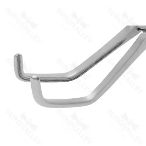 Debakey Tangential Clamp 195mm Effective Jaw 1 X 2 Teeth Surgical Instrument Clamp