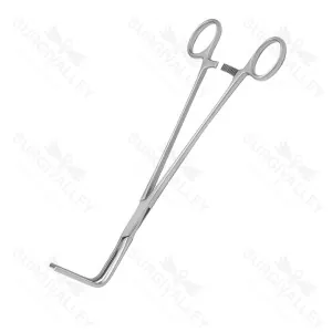 Lees Bronchus Clamp Angled 223mm Debakey Type Effective Jaw Surgical Clamp