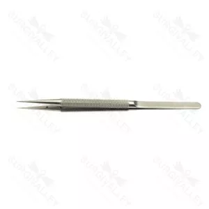 Micro Dressing Suture Forceps Straight Diamond Coated Jaw 150mm