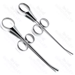 2 Pieces Set Of Dental Bone Grafting Syringes 2.5mm And 4.5mm Amalgam Implant Curved Stainless Steel Instruments