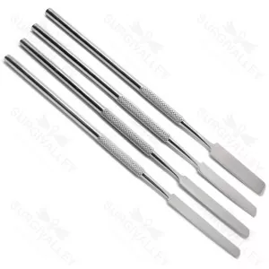 4 Pieces Set Of Dental Cement Spatula Mixing Lab Single Ended