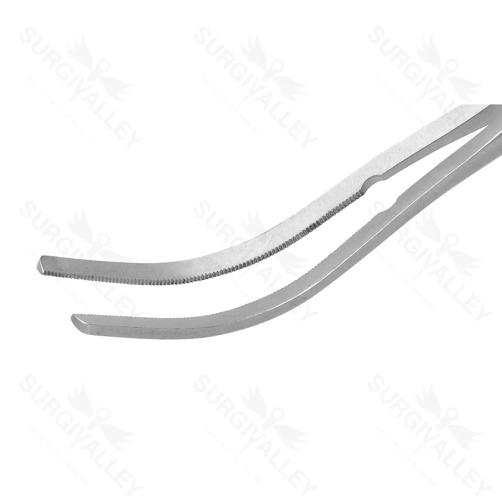 Brock Auricular Clamp Medium Curve 230mm Effective Brock Jaw Surgical Clamp