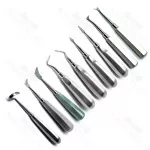 16 Pieces Set Of Dental Extraction Elevators Cogswell Cryer Spear Crane Apical Root Tip Pick Stainless Steel Instrument